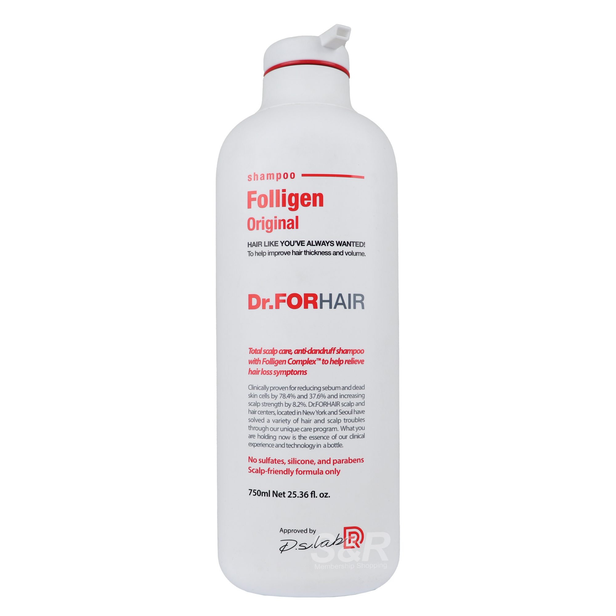 Dr.FORHAIR Original Folligen Shampoo 750mL